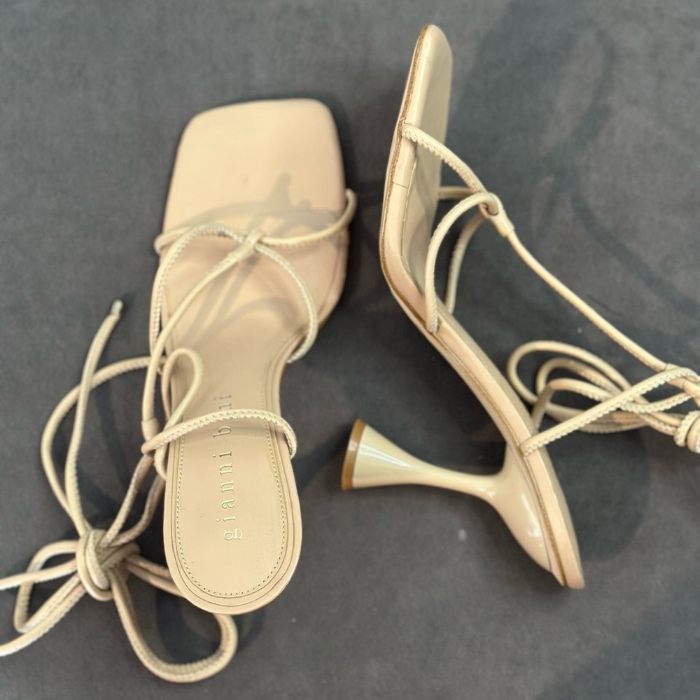 Gianni Bini Tan Strappy Heels